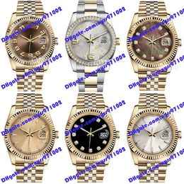 20 Model Asia 2813 automatic watch 116238 men's watch 36mm flower dial silver diamond women's watch white watch stainles259i