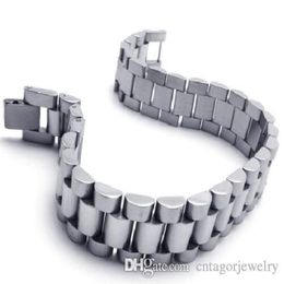Watch Band Style 316L Stainless Steel Wristband Link Men's Bracelet BYS088 Gift287R