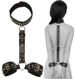 Sexy Handcuffs Collar Adult Games Fetish Flirting Bdsm Sex Bondage Rope Slave Sex Toys For Woman Couples Gay Erotic Accessories8617026