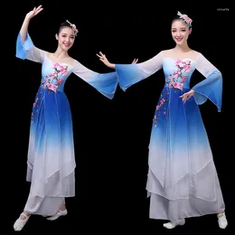 Stage Wear Women's Classical Dance Costumes Umbrella Chorus Folk Gradually Changing Groups