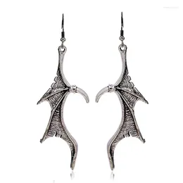 Dangle Earrings Vintage Gothic Dragon Wing Goth Jewelry Retro Metal Alloy Punk For Women Accessories