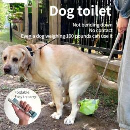 Bags Dog Toilet Pet Dog Excrement Remover for Cleaning Excrement Pet Outdoor Cleaning Tool Telescopic Rod Dog Products Dog Supplies