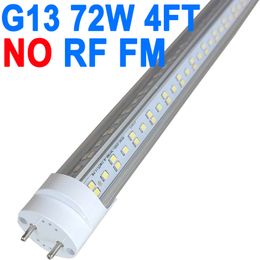 T8 T10 T12 4FT LED Light Bulb,72W 4FT LED Shop Light 7200 Lumens,6000K Daylight White,LED Fluorescent Tube Replacement,Clear Cover, Bi-Pin G13 Base Cabinet crestech