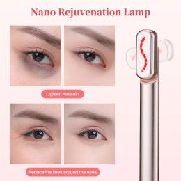 Devices LED RF EMS Microcurrent Eye Massager Heating Vibration Facial Neck Eye Massager Anti Ageing Wrinkle Face Lifting Beauty Device