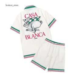 Casablanca Mens Brand Shirt Top Dress Shirt Slim Fit Casa Blanca Shirts Men Designer Casablanc Shirt Top Quality US Size Designer Shirt 3942 851