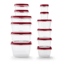 Storage Bottles EasyFindLids 24 Piece Food Containers Variety Set Red