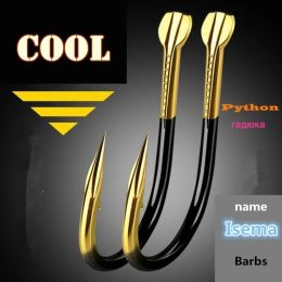 Fishhooks Japan Barbed Fishing Hooks 10pcs 50pcs 100pcs Color Tungsten Alloy Fishhook Carp Feeder Assist Hook Pesca Saltwater Tools Needle