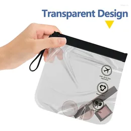 Storage Bags 1PC Reusable Airport Security Toiletry Bag Luggage Transparent Travel Use Leakproof Flight Make Up Waterproof For Women