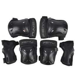 Safety 6Pcs/set Protective Gear Set Skating Helmet Knee Pads Elbow Pad Wrist Hand Protector for Kids Adult Cycling Roller Rock Climbing