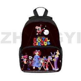 Backpack Anime 3D The Amazing Digital Circus Backpack Kawaii Schoolbags for Girl Waterproof Laptop Bag 12/16 Inch Cartoon Primary Bookbag