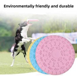 Toys 1PCS Soft NonSlip Dog Flying Disc Silicone Game Toy For Large Dog Activity Dogs Intelligence Flying Saucer Pet Toys