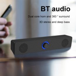 Speakers 3D Stereo Bluetooth 5.0 Speaker 360° Surround Subwoofer Computer Speakers Sound Bar Sound Box for Home Theatre TV Laptop PC