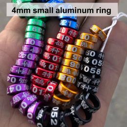 Rings 50pcs Customized bird ring canary bands aluminum with printing letters year numbers