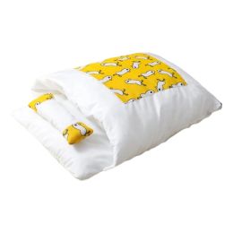 Mats Sleeping Bag Pet Cave Bed Self Warming Mat House with Pillow for Indoor Cats K5DC