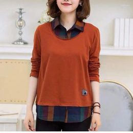 Women's Blouses Autumn And Winter Korean Version Fashion Clothing Buttons Ruffle POLO Collar Long Sleeve Temperament Versatile Shirt
