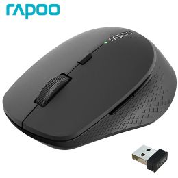 Mice Rapoo MultiMode Wireless Mouse M300G Portable Silent Mouse 1600 DPI Optical Bluetooth Mouse For Laptop Computer PC Macbook