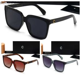 High Quality Channel Sunglasses Designer Women Rectangular alloy large frame shade UV400 glasses Top Ch Original Fashion Men Famous Classic Retro Brand Eyegl 8C4D