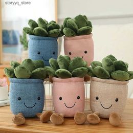 Other Home Decor Lifelike Successive Plants Plush filled Toy Soft Bookshelf Decoration Creative Potted Flowers Childrens Gifts Home Desktop Decoration Q240229