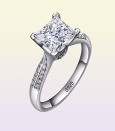 YHAMNI 100 Solid 925 Silver Rings Fine Jewellery Big Sona CZ Diamond Engagement Rings for Women Ring Size 4 5 6 7 8 9 10 6222966