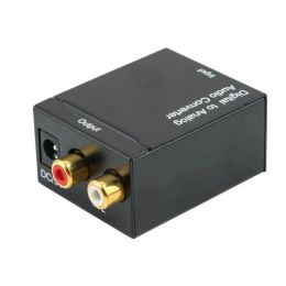 Digital Adaptador Optic Coaxial RCA Toslink Signal to Analogue Audio Converter Adapter Cable ZZ