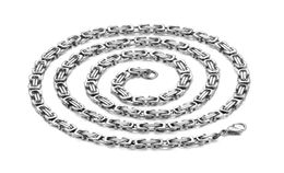 316L Titanium Steel 5MM Imperial Chain Necklace Fashion Rock Men039s Stainless Steel Jewellery Length 60CM 70CM 5209529