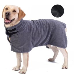 Towels Pet Bathrobe Towel Bath Robe for Small Medium Large Dogs Bathrobe Drying Coat Absorbent Towels Super Fast Dry Soft Adjustable