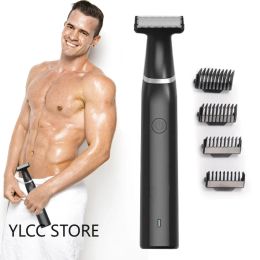 Trimmers Pubic Hair Trimmer for Men Electric Groyne & Body Hair Shaver for Balls Sensitive Private Parts Ultimate Male Hygiene Razor