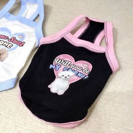 Vests Puppy American style Cute Dog vest Teddy Chihuahua Summer 2023 dog chest clothes Cotton For Small Medium Large Dogs clothes