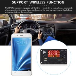 Player 12V Bluetoothcompatible 5.0 Decoder Board 100w Amplifier Mp3 Decoding Board Colour Screen Wma Wav Mp3 Player with Remote Control