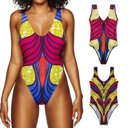 Women's Swimwear Scoop Neck Soft Cup Sporty Tank Regular Bathing Suits Color Block Print Modern Halter Bikini Swimsuit For Women