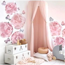 Mountchen Kids Bedroom Thick Canopy Crown Canopy For Kids Room Decor Canopy Netting Thick For Baby Boy Girl Nursery Bedroom Room 240220