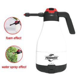 Washer 2500mAh Electric Car Wash Sprayer 1.8L Foam Watering Can Manual Pneumatic Acid Alkali Corrosion Resistant Electric Sprayer