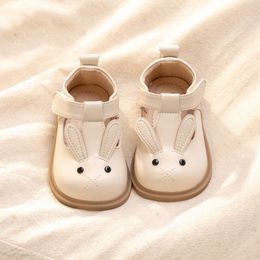 2024 New Arrival Baby Girls' Soft Sole Bunny Patterned Princess Shoes, Toddler Walking Shoes for Spring/Summer
