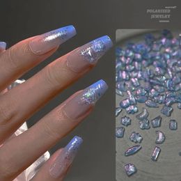 Nail Art Decorations 30/40 Pcs Aurora Irregular Crystal Charms Rhinestones Mixed-size Super Shiny Love-heart Stars Flatback Resin Manicure