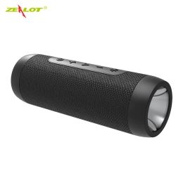 Speakers Zealot S22 Bluetooth Speaker Waterproof Outdoor Wireless Bicycle Sound Box with Led Light Portable Mini Power Bank Hifi Stereo