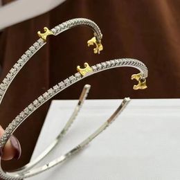 Hochwertige Designer-Ohrringe, Diamant-Buchstaben-Ohrstecker, luxuriöser Voguish-Frauen-Markenschmuck, 925er-Silber-Kupfer-Ohrring, Damen-Geburtstagsgeschenke, Gezeiten-Design