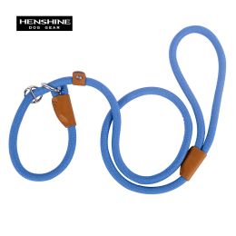 Leashes Convenient Nylon Slip Rope big Dog Leash for Large Dogs Collar Adjustable Slide Fastener Loop Medium Scale Leash for a Dog