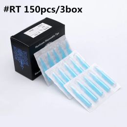 Tips Tattoo Tip 150PCS RT Round Tip Tattoo Disposable Nozzle Tip for beginners tattoo kits supply Hurricane tattoo needle Blue