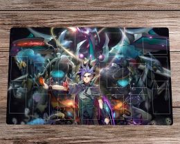 Pads YuGiOh Playmat Yuto The Phantom Knights Cark Rebellion Xyz Cragon TCG CCG Mat Trading Card Game Mat Pad & Bag Mousepad 60x35cm