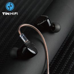 Headphones TINHIFI P1 MAX HiFi Wired Best In Ear IEMs Earphones BIG PANDA 14.2mm PlanarDiaphragm Driver Monitor with Detachable 2PIN Cable