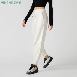 Outfit SHINBENE New Arrival High Waist Loose Sports Pants Ladies Casual Cotton Fitness Pants Yoga Pants Harem Pants Pants