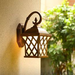 Wall Lamp Europe Vintage Waterproof Lights Outdoor Garden Villa Courtyard Balcony Corridor Lighting Bar Aisle Luminaria