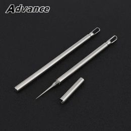 Portable Toothpick Ultralight Anticorrosion Tube Reusable Fruit Fork DIY Outdoor Camping Tool EDC 240220