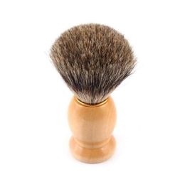 Pure Badger Hair Shaving Brush Shave Beard Brushes with Natural Wood Handle for Mens Face Beard Cleaning Tool9423567