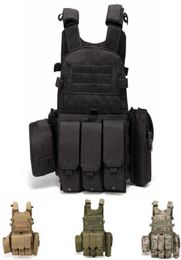 Molle Vest Outlife USMC Army Armour Tactical Vest Combat Assault Plate Carrier Swat Fishing Hunting1749604