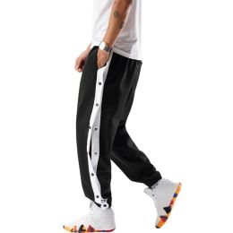 Sweatpants Spring Men Hip Hop Sweatpants Button Sport Tracksuit Striped Jogger Trousers Wide Leg Jogging Sportswear Streetwear Pants 2023