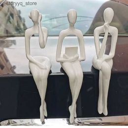 Other Home Decor Nordic Living Room Decor Resin Abstract Status Figures for Indoor Decoration Home Decorative Figures office desk accessories Q240229