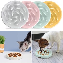 Feeding Cat Dog Slow Food Bowl Pet Healthy AntiChoking Muppet Slow Down Eating Feeder Dish Healthy Thickened NonSlip Large Capacity