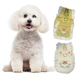 Dog Apparel Sleeveless Beautiful Small Medium Puppy Cat Dress Outfit Soft Pet Button Accessories