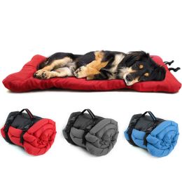 Mats Dog Folding Bed Waterproof Outdoor Lounger For Large Dogs Pet Orthopedic Mat Square Cushion Breathable Pet Dog House Bedding